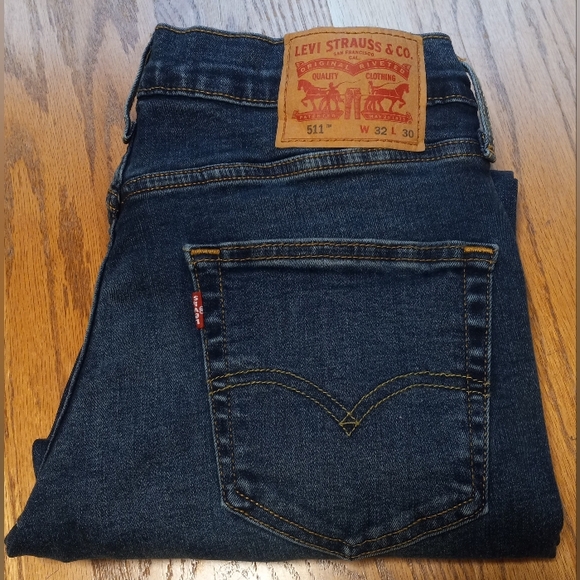 Levi's 511 Men's Stretch Denim Blue Jeans Size 32X30 - Picture 1 of 14